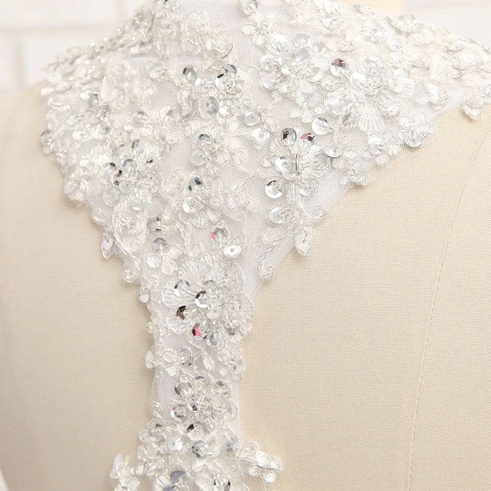Vestido De Noiva Пляжные свадебные платья в стиле Русалочки с бретелями завязывающимися