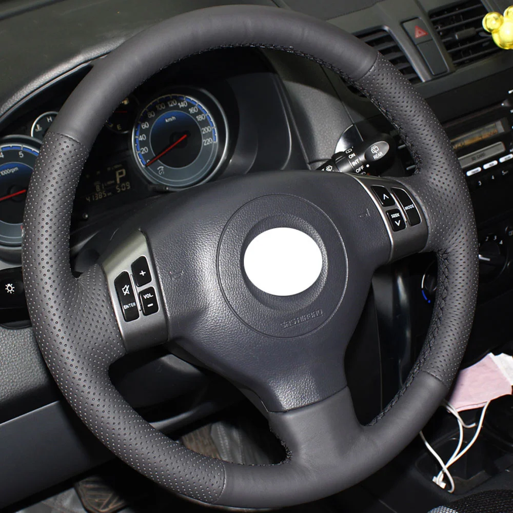 Натуральная Кожа DIY автомобиля Руль Обложка для Suzuki SX4 Alto старый Swift Opel AGILA