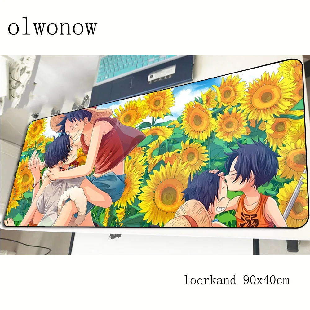 

ONE PIECE mousepad 90x40cm cute gaming mouse pad gamer mat Mass pattern game computer desk padmouse keyboard large play mats
