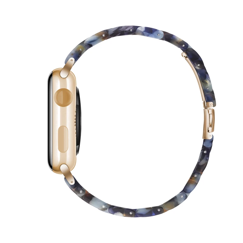 Новые ремешки для часов браслет из смолы аксессуары Apple Watch 38/40/42/44 мм имитация