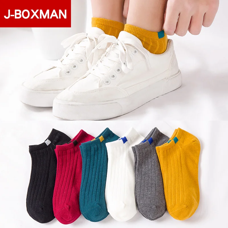 J BOXMAN 10 пар теплых носков для женщин дышащие женские носки до щиколотки милые