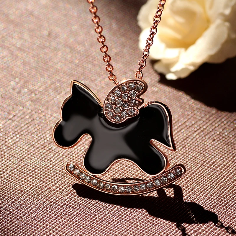 Лидер продаж модные милые лошади двойного назначения женские платье броши