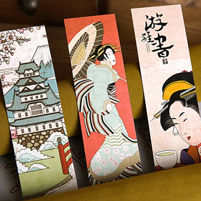 30 листов/упаковка бумажные закладки в японском стиле | Канцтовары для офиса и