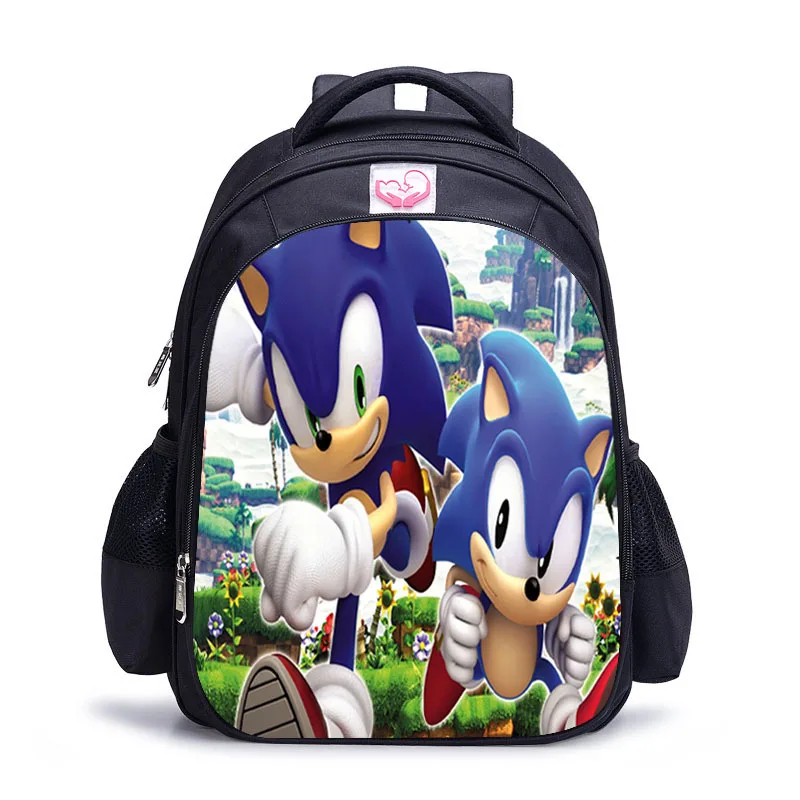 Sonic 14 16 дюймов настроить ваш логотип имя изображения детские школьные сумки ортопедический школьный рюкзак для детей, мальчиков и девочек Mochila Infantil сумки с рисунком - Цвет: Sonic 14
