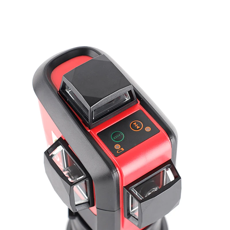 Fukuka MW-93T 360 градусов горизонтальный самонивелирующийся крест линия 3D красный лазерный измеритель уровня инструмент машина