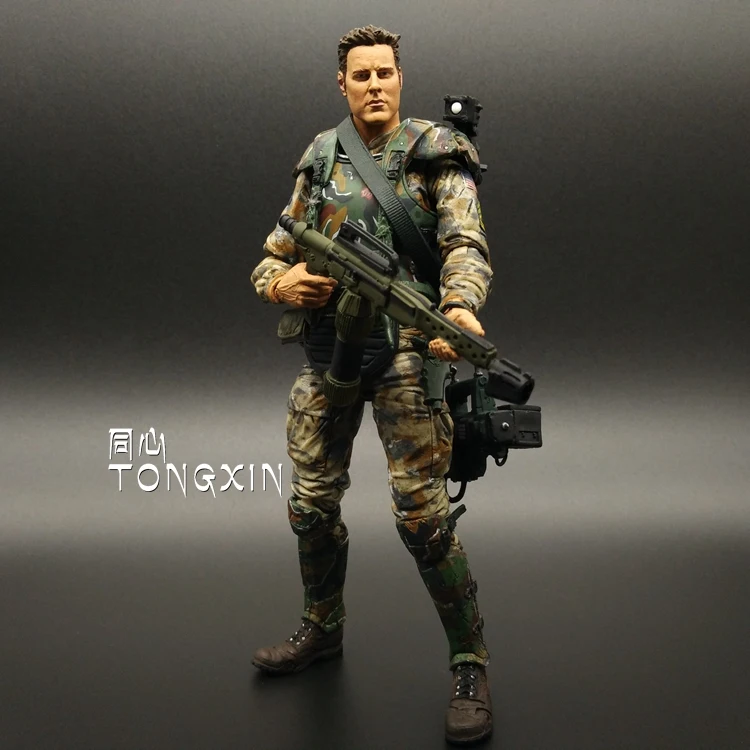 Figura de acción de 7 pulgadas Alien Vs. Predator AVP, figuras de acción de soldados, modelo de Mezco, Juguetes