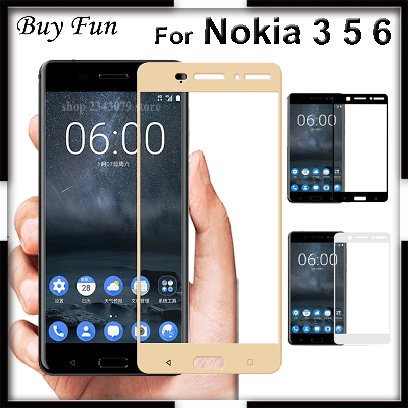 Стекло для Nokia 5 защитное стекло закаленное 3 6 2017 Защитная пленка Nokia5 TA 1000 1008|temperd