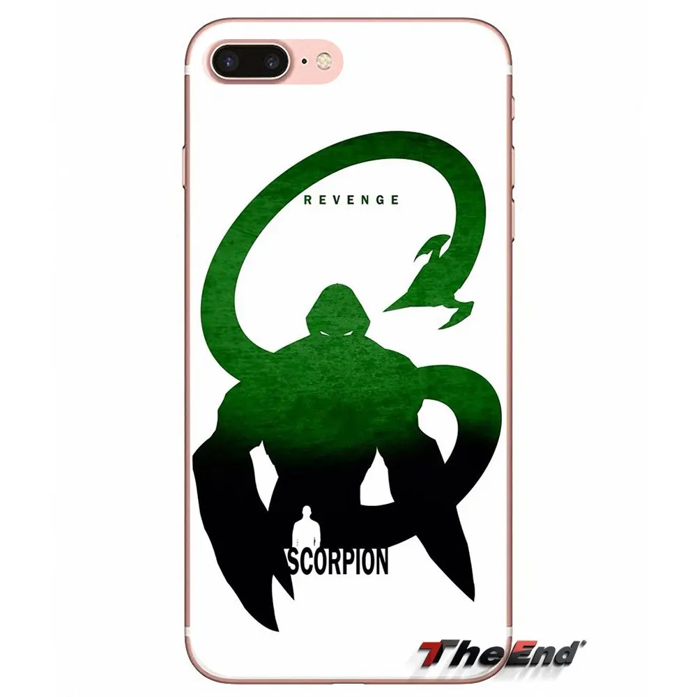 Чехол с рисунком скорпиона mortal kombat для iPhone X 4 4S 5 5S 5C SE 6 6S 7 8 Plus Samsung Galaxy J1 J3 J5 J7 A3 A5 2016