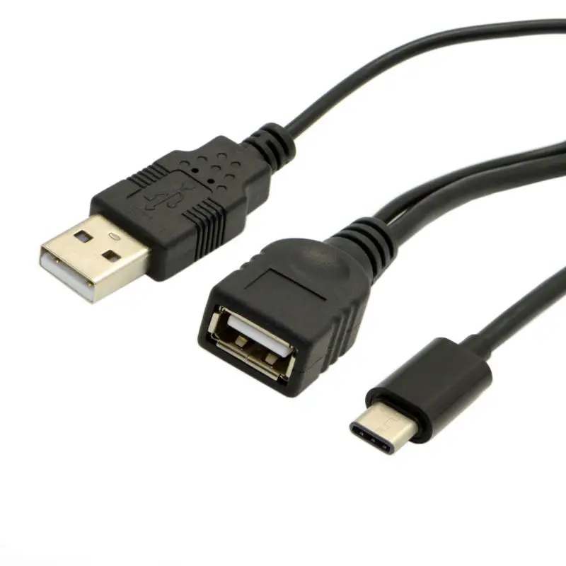 USB C Type 3 1 к 2 0 Женский OTG кабель для передачи данных с питанием сотового телефона