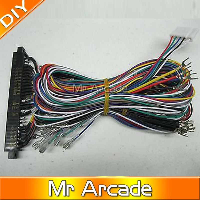Новая Аркада JAMMA 60 в 1 комплект w/2 джойстика 4/8 way & 16 HAPP Кнопки MAME|arcade button|jamma boardarcade