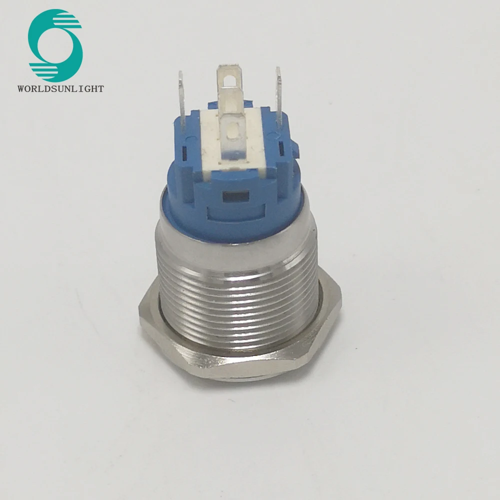 XL19S/F11-R 19 мм кольцевая лампа с плоской круглой головкой мгновенный металлический