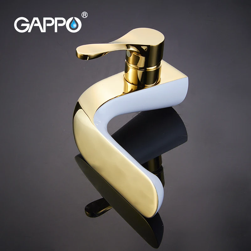 Смесители для раковины GAPPO белый кран Водопад ванной комнаты крепление на