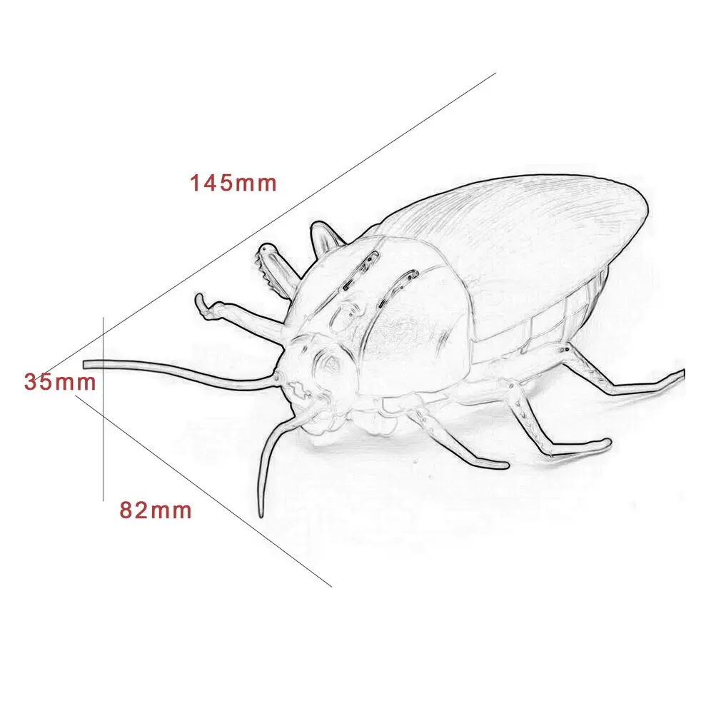 Креативный инфракрасный пульт дистанционного управления Таракан реалистичный