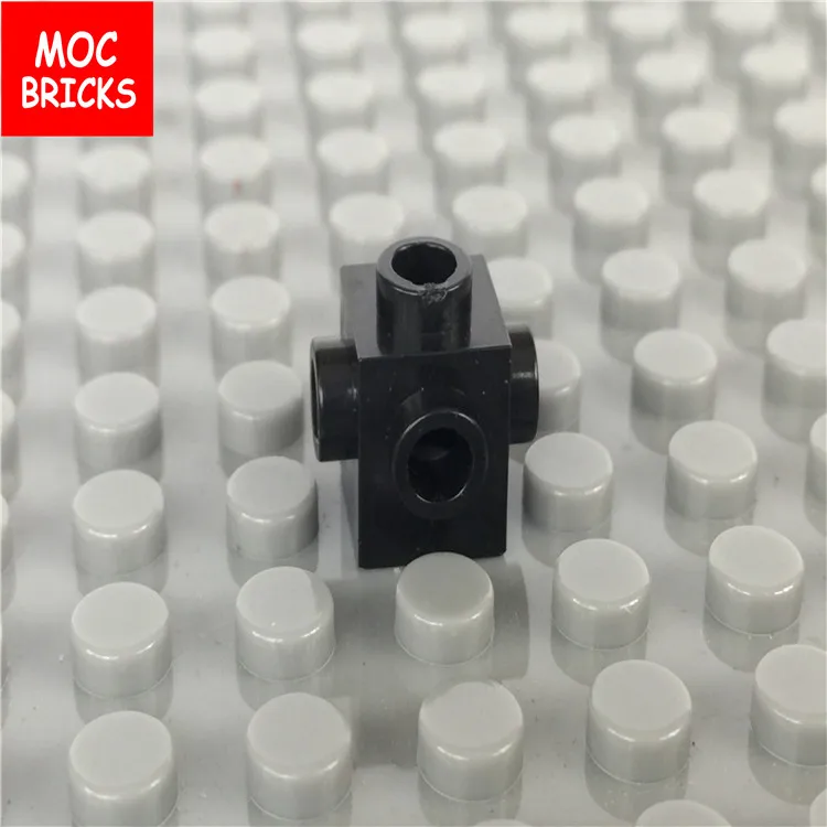 Конструктор MOC 20 шт./лот сделай сам новый белый и черный кирпич 1x1 с 4 ручками