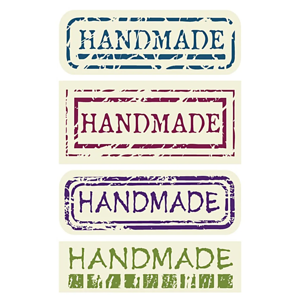 120 шт. прямоугольная ручная работа 4 Цвета Этикетка для упаковки пищевых этикеток