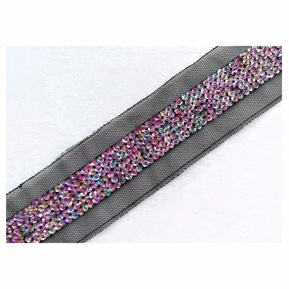 Новый Фиолетовый AB ручной работы 6-рядный расшитый бисером кружевной костюм для