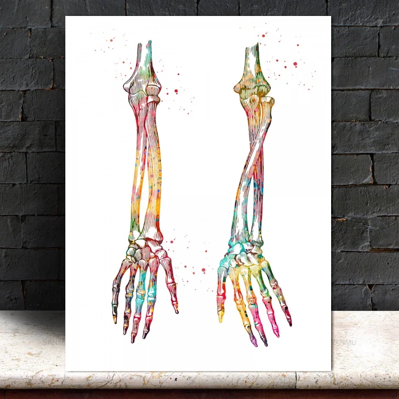 Печать на холсте Arm Bones Постер настенные картины для декора гостиной без рамки |