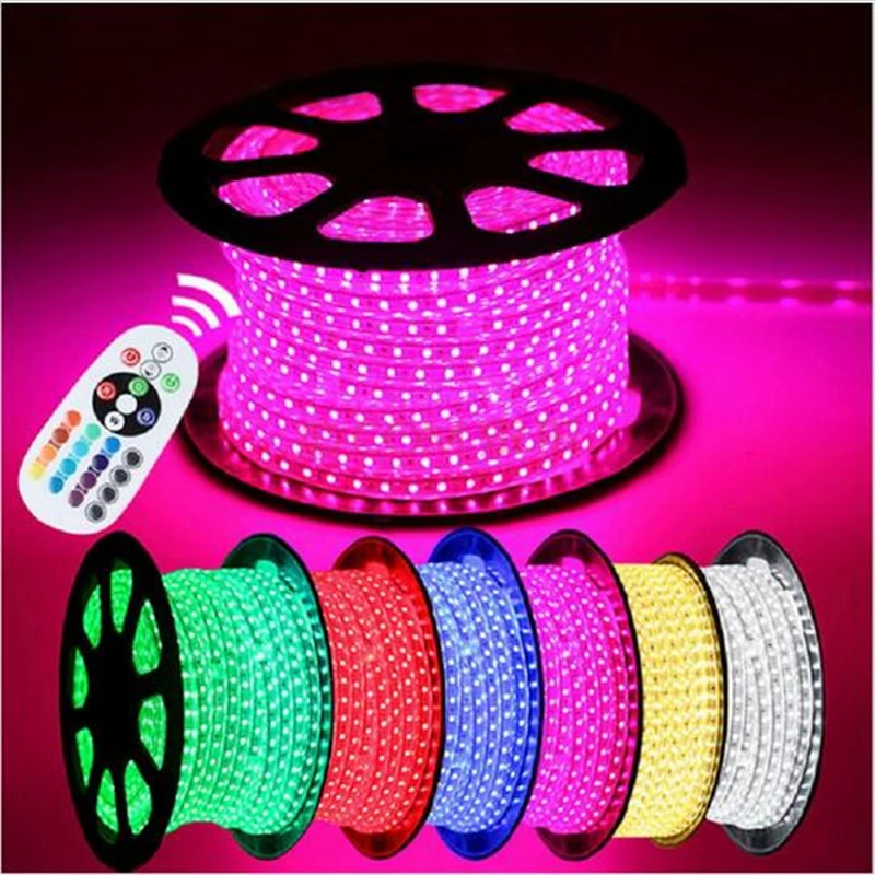 SMD 5050 RGB Светодиодная лента водонепроницаемая сменная гибкая светодиодная полоса