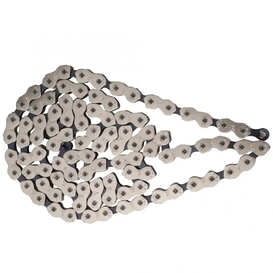 100 Links Bicycle Chain Mountain Bike Road Single Speed Stainless Steel Magic Button Accessory | Спорт и развлечения