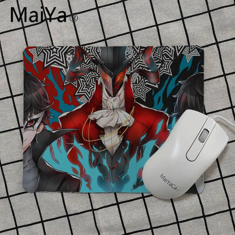 Maiya Persona 5 Резиновая мышь прочный коврик для мыши на стол Гладкий блокнот для письма настольные компьютеры мат игровой коврик для мыши