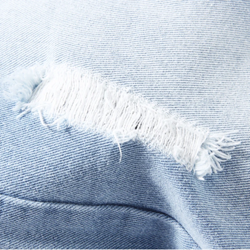 Новое поступление 2017 летние модные брюки до икры эластичные короткие джинсы с