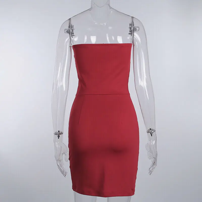 Женское платье-карандаш без бретелек облегающее платье в готическом стиле