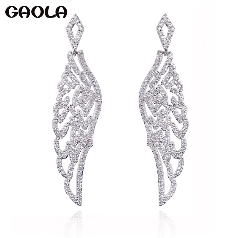 

Женские Висячие серьги GAOLA, рождественские серьги в форме пера, GLE7200