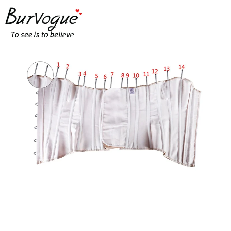 Burvogue Талия Добби корсеты и бюстье корсет Overbust стальное винтажный 14 стальных