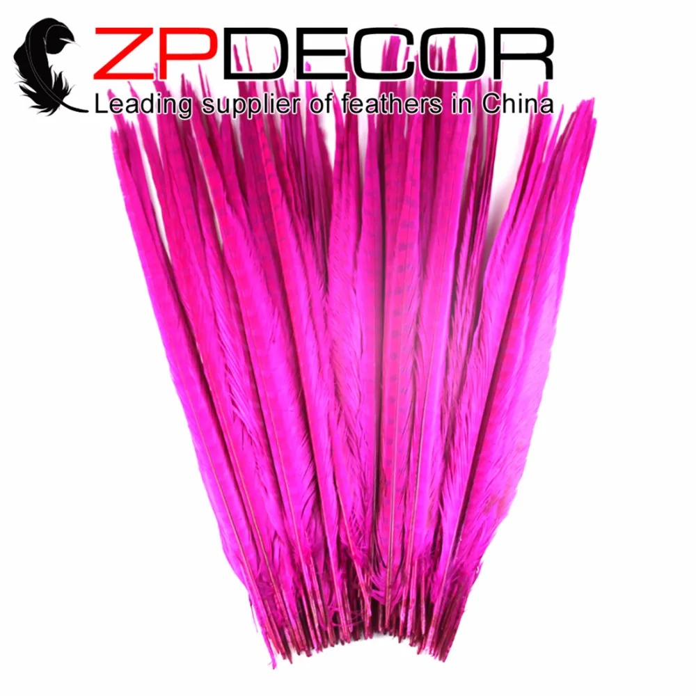 ZPDECOR 50 штук 55 см (20 22 дюйма) разноцветные окрашенные перья из хвоста фазана