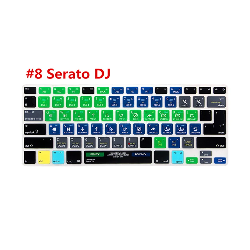 HRH тонкий Ableton Live Logic Pro X Avid Pro инструменты ярлык клавиатуры Обложка кожи для Macbook Pro Air retina 13 15 17 до