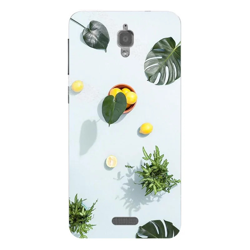 For Coque Lenovo S660 Case Cover Flowers Plants Scenery Soft TPU Silicone Phone Cases S668T 4.7&quot Back |