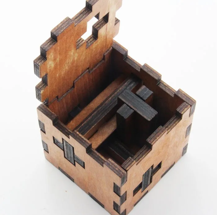 Mylb детские игрушки Swiss Cube деревянные 3d головоломки также для взрослых Kong Ming Lock