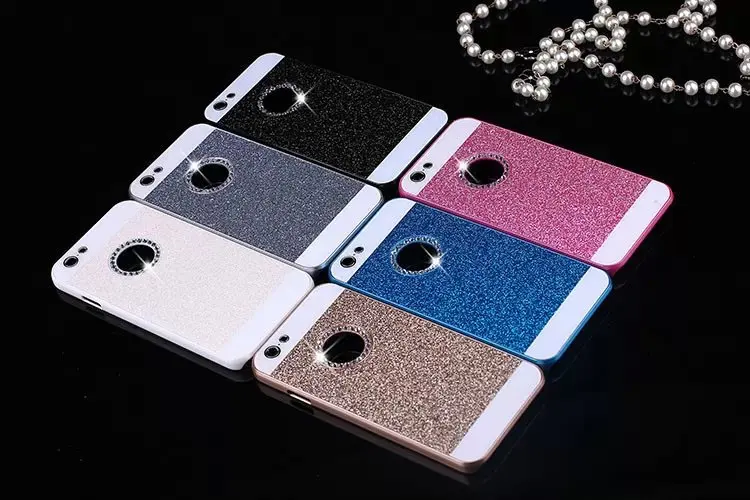 Luxury Fundas Cute Candy Glitter Bling Logo Crystal Diamond Case For iPhone 4 4S 5 5S SE 6 6S Plus Hard Phone Back Cover Cases |