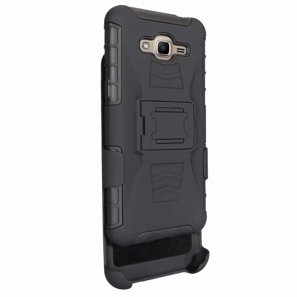 Ударопрочный жесткий чехол с подставкой и зажимом для Samsung Galaxy Grand Prime/Galaxy J2 Go Prime |