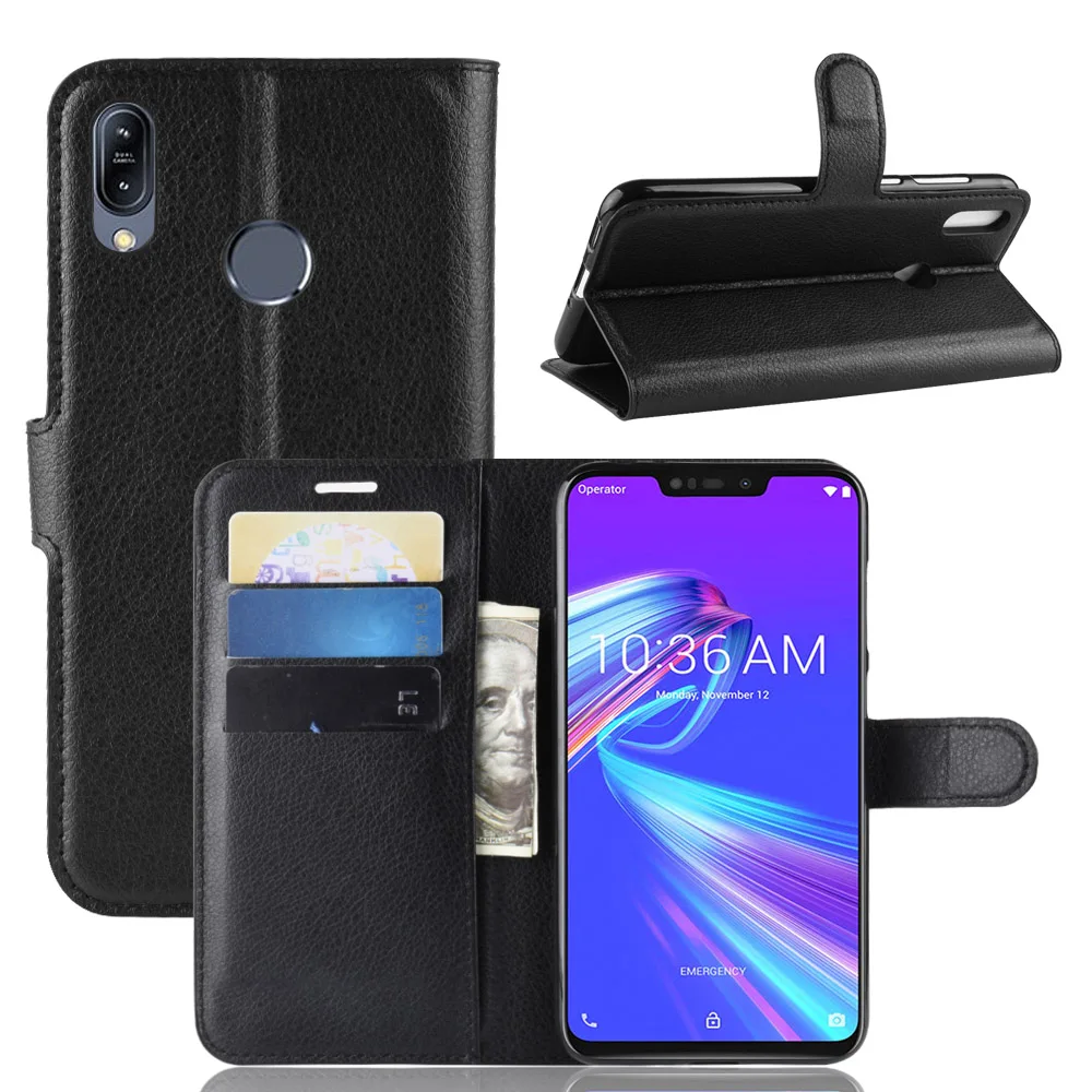 Модный чехол-Кошелек из искусственной кожи для Asus Zenfone Max (M2) ZB633KL защитный