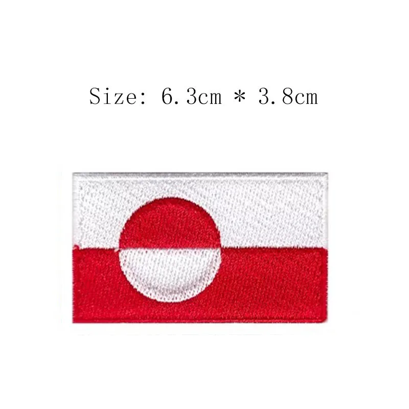 Патч с вышивкой в виде гренландского флага бесплатная доставка | Дом и сад