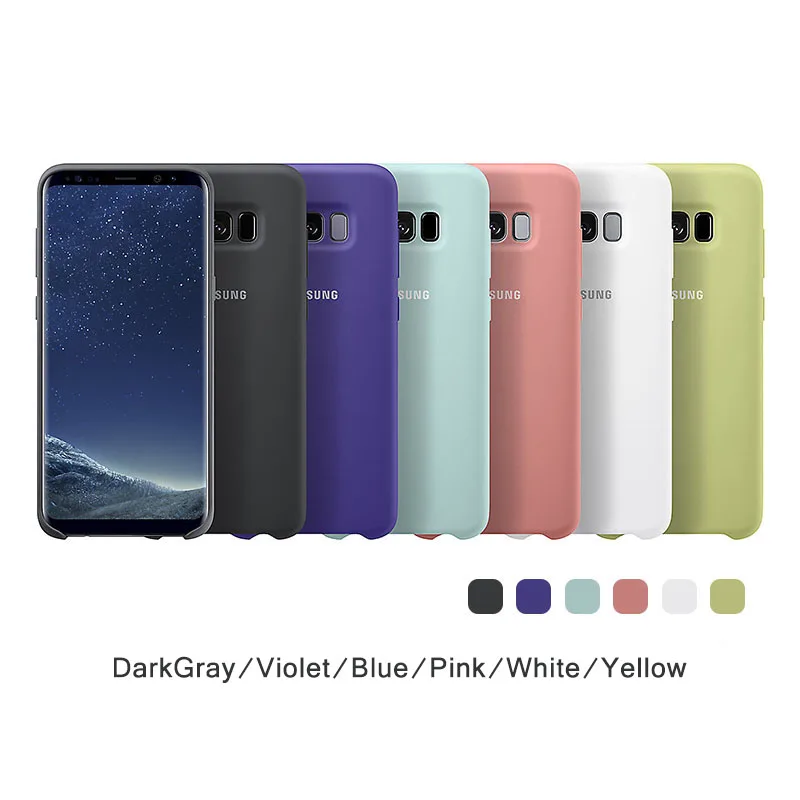 чехол 100% оригинальный силиконовый для Samsung Galaxy S8 PLUS + g9550 9500 защита от EF PG950 износа 6