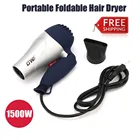 Фен для волос складной с европейской вилкой, 1500 Вт, 220 В, GW-555, 3 режима