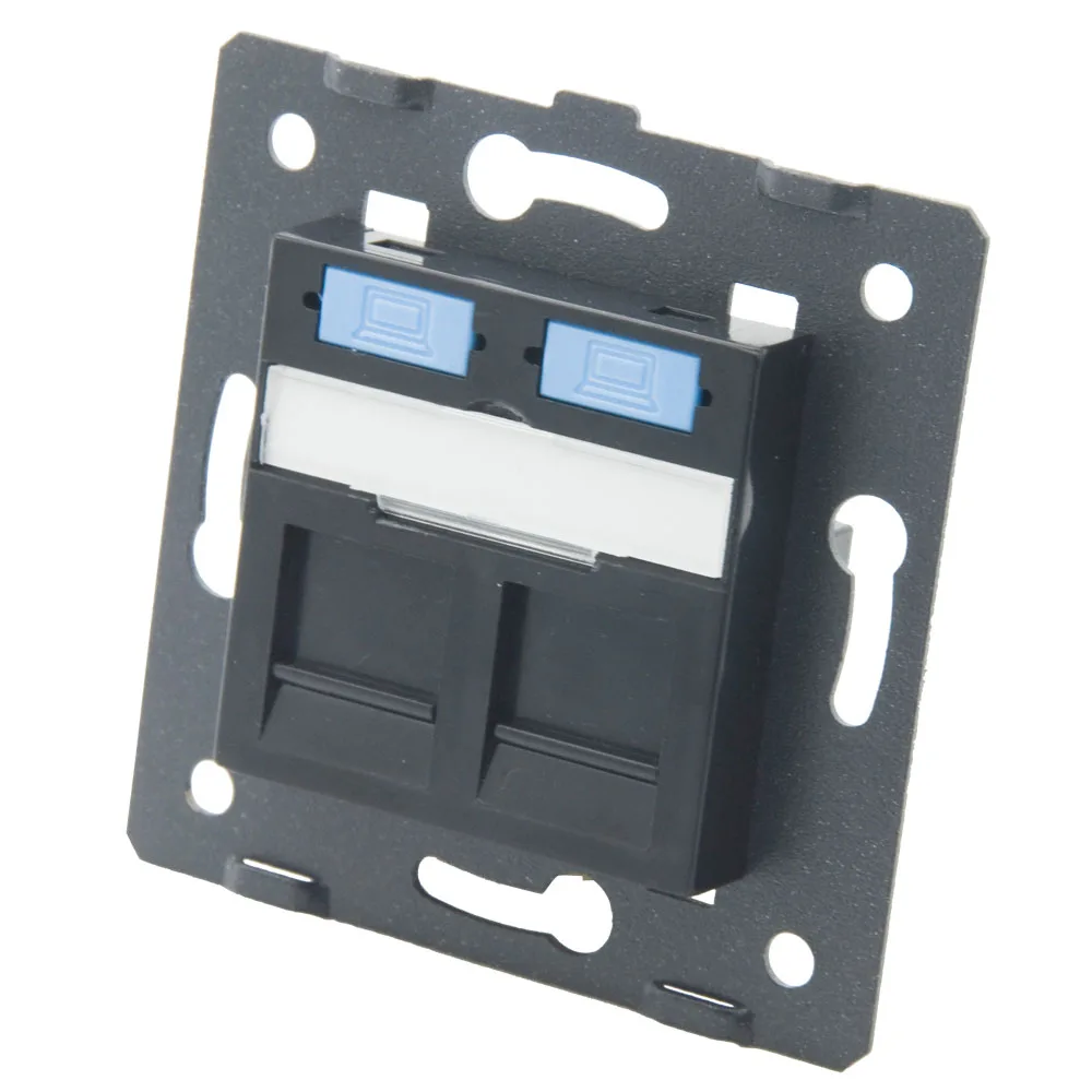 Настенная пластина CAT6A RJ45 для розеток европейского стандарта|Удлинители