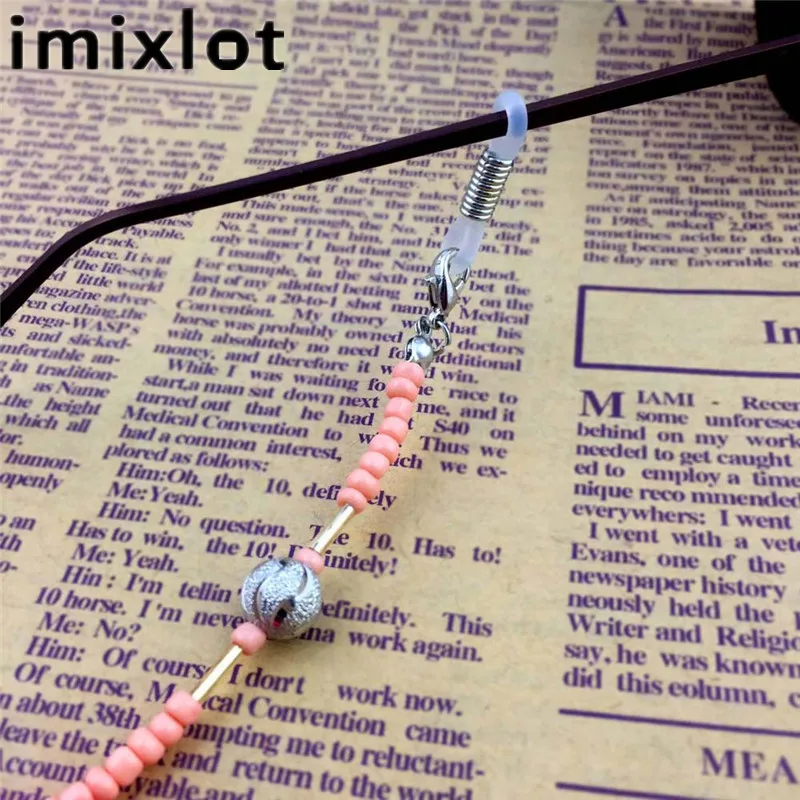 IMIXLOT высокое качество в винтажном стиле украшенные цветным бисером очки с