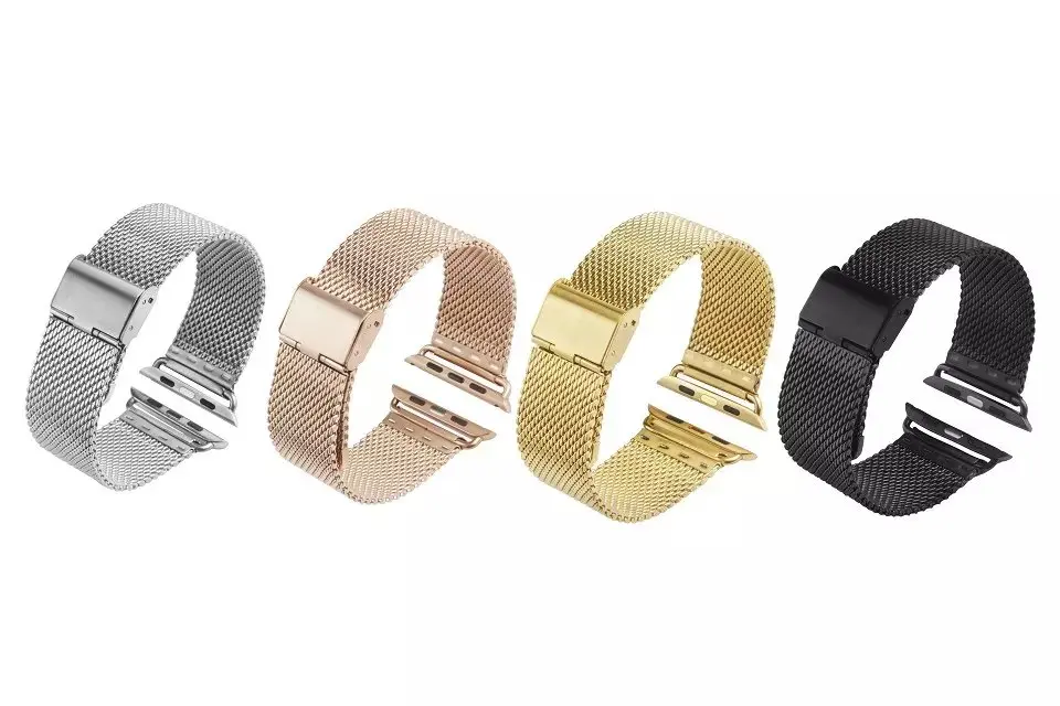 Сетчатый ремешок для часов из нержавеющей стали Apple Watch Series 3 браслет iWatch 1/2/3
