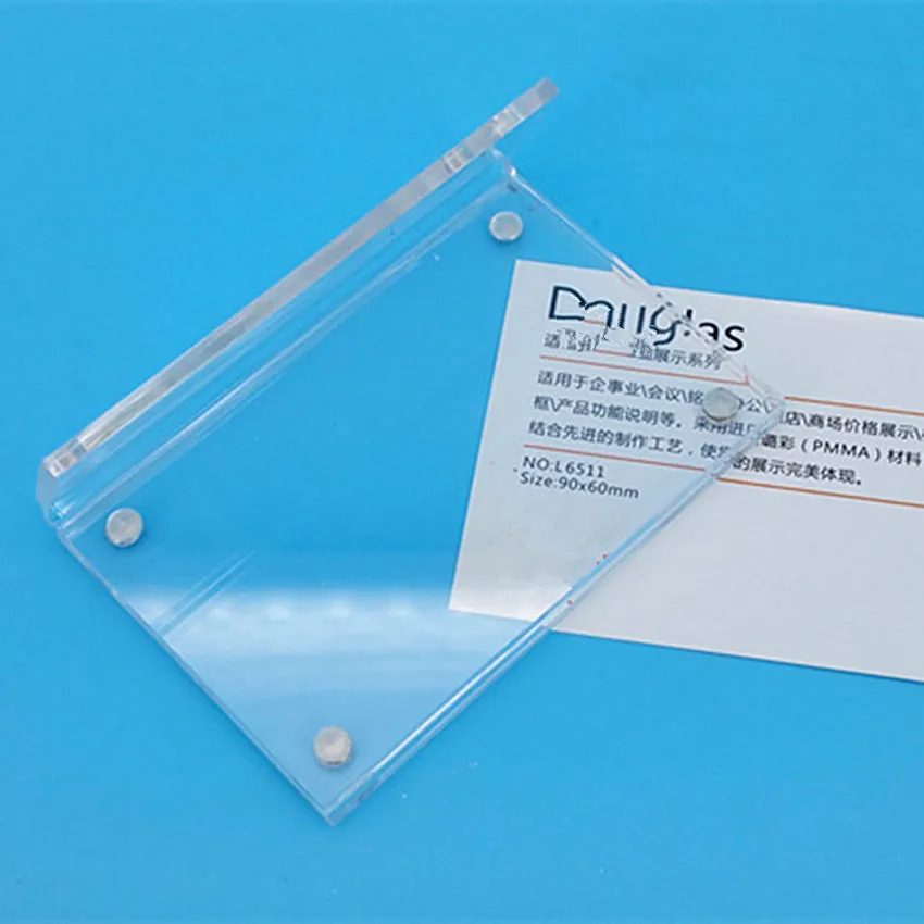 90x60 мм прозрачная акриловая табличка бумажная ценник Настольная горизонтальная L