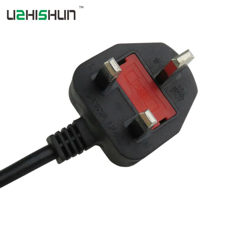 AC Мощность Шнур кабель с Великобританией PC разъем зарядного устройства и ноутбук