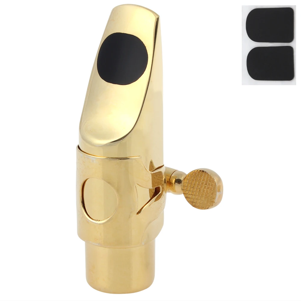 

Professional Gold Plated Metal Falling Tune B (C) Soprano Saxophone Mouthpiece 5 for Classical Music