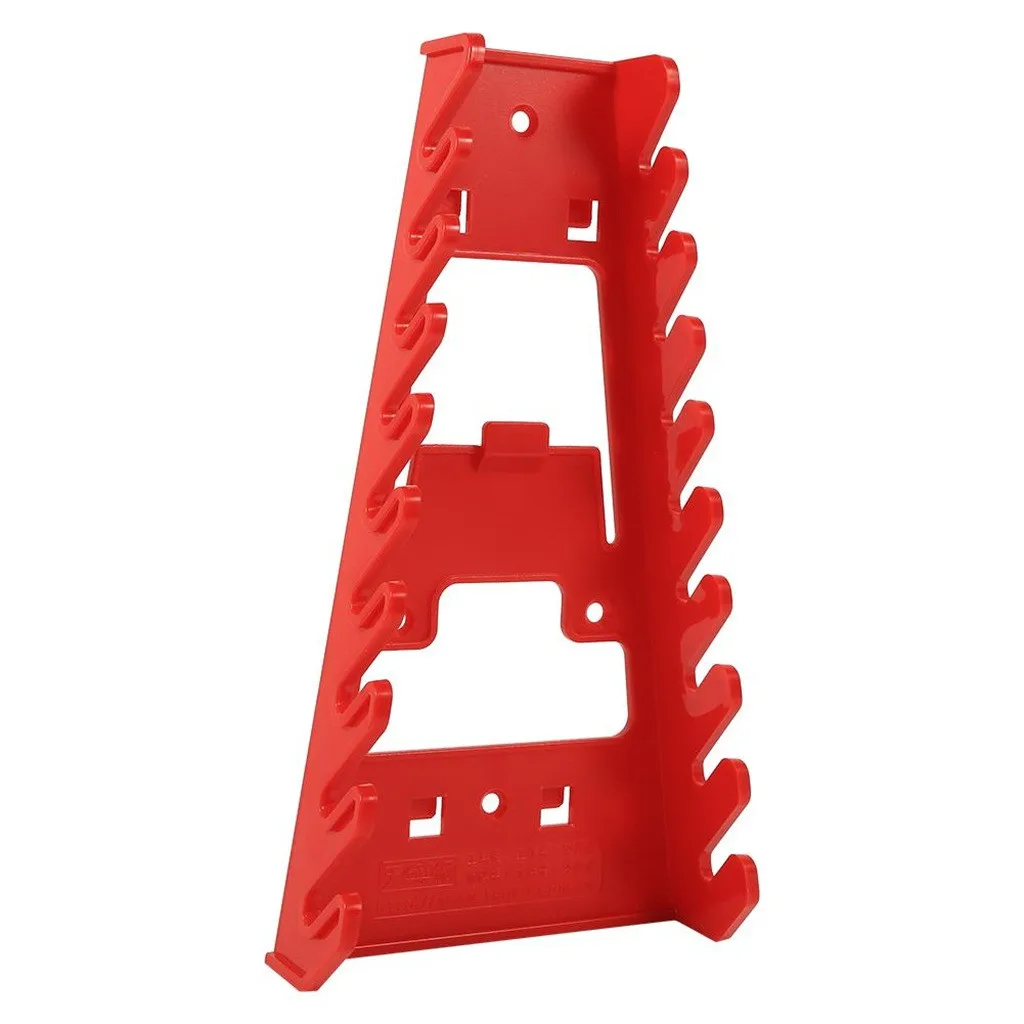 Plastic Red 9 Slot Wrenches Rack Standard Organizer Holder Tools Wall Mounted July#15 | Дом и сад