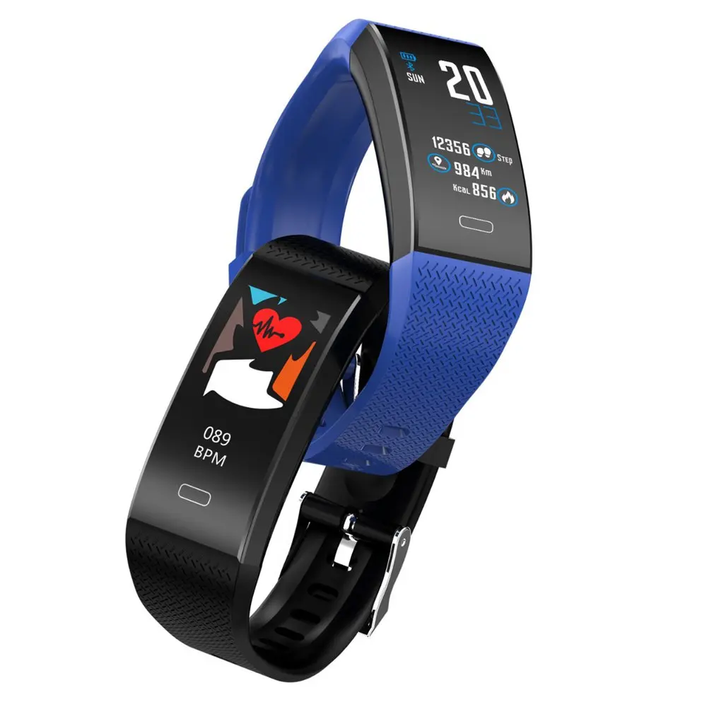 Спортивные Шагомер унисекс Смарт часы Bluetooth трекер Водонепроницаемость браслет