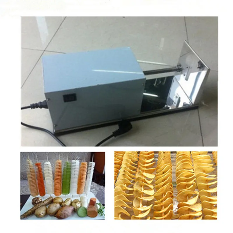Электрическая стрейчевая спиральная Картофелечистка 220 В автоматический резак