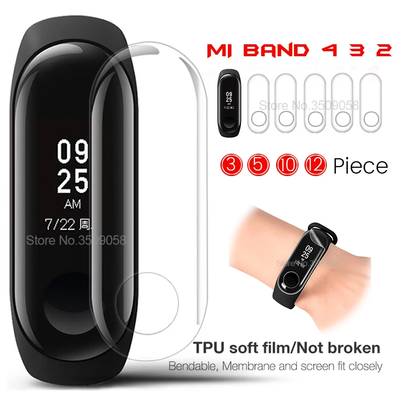 

3/5/10/12 шт. мягкая Гидрогелевая пленка для xiaomi mi band 6 5 4 3 Смарт-браслет защита экрана не стекло xiomi miband 6 my band6