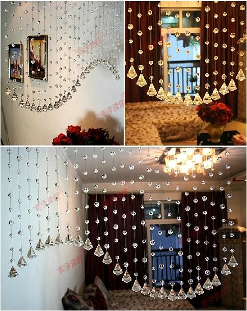 Шторы из хрустальных бусин SpringQuan 20 м/лот регулируемые шторы для крыльца