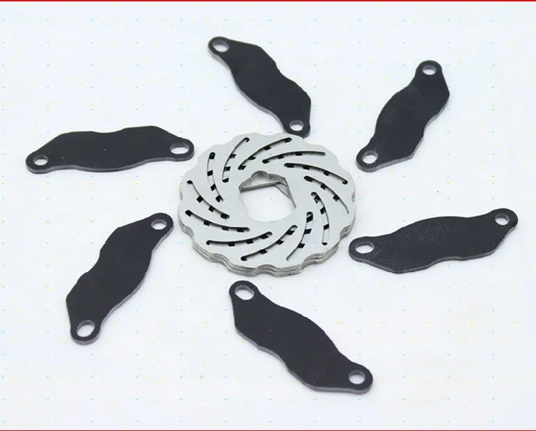 

4 pcs stainless steel brake discs + 6 pcs fiber brake pads FOR LOSI 5IVE-T